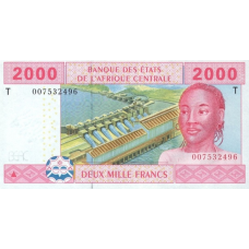 P108T Congo Republic - 2000 Francs Year 2002 P108T Congo Republic - 2000 Francs Year 2002